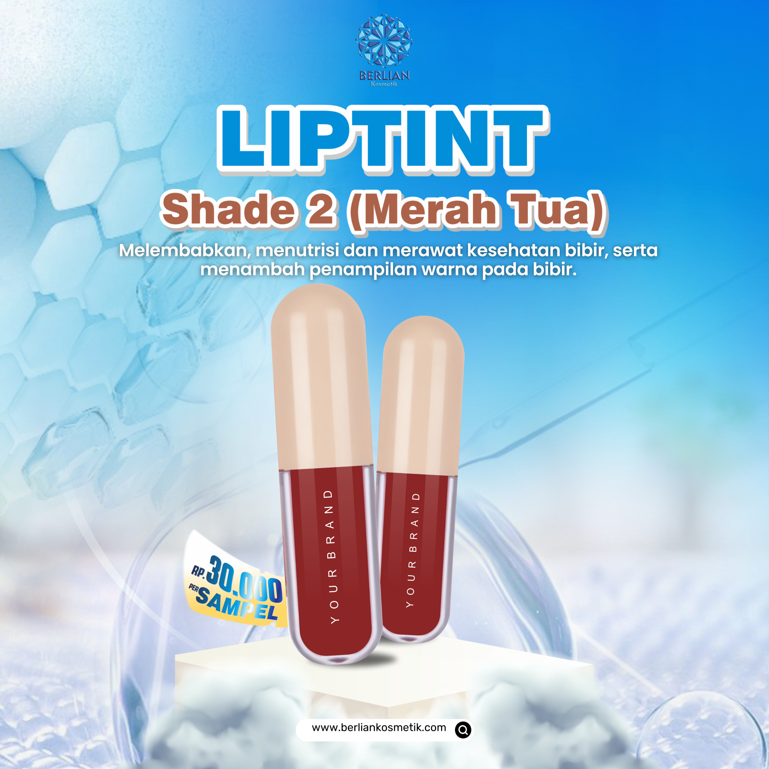 Liptint Shade 2 (Merah Tua)